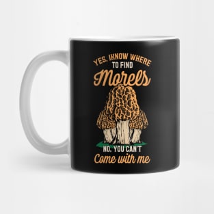 Mushroom Hunting design for a Morel Hunter Mug